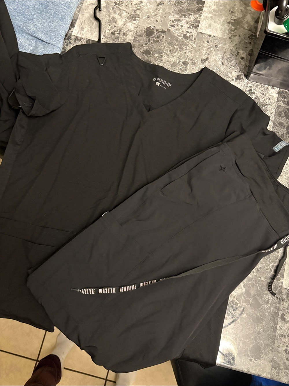 Medcouture black scrubs